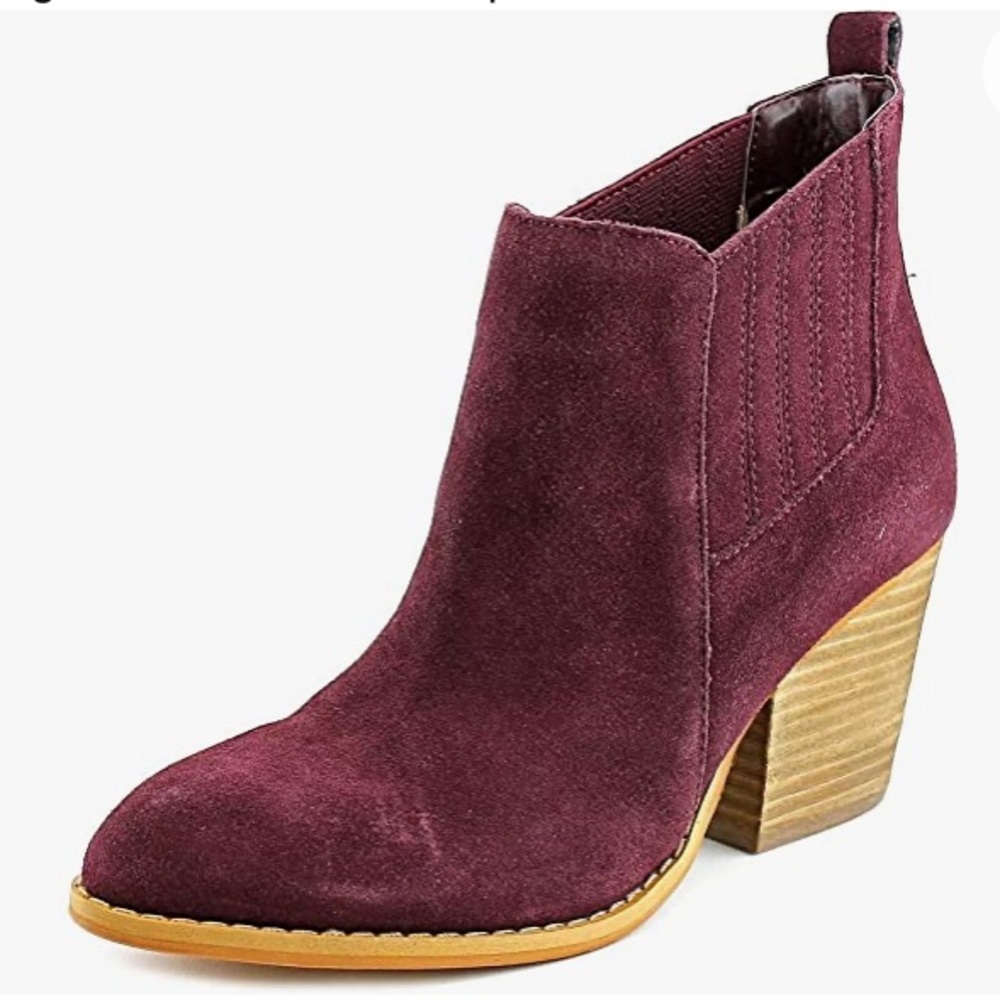 Crown Vintage Purple Velvet Leather Boot